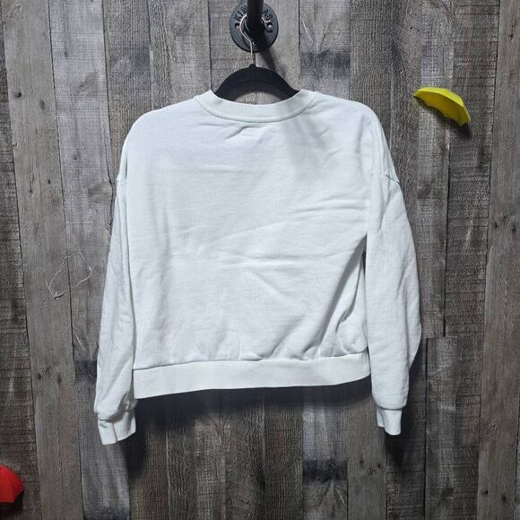 RVCA Renaissance Cropped Crewneck Sweater White - Picture 4 of 6